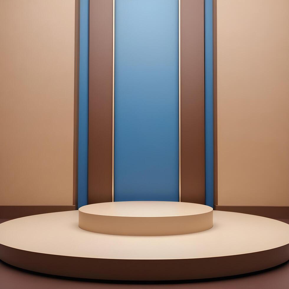 Elegant and Creative Podium 3D model photo