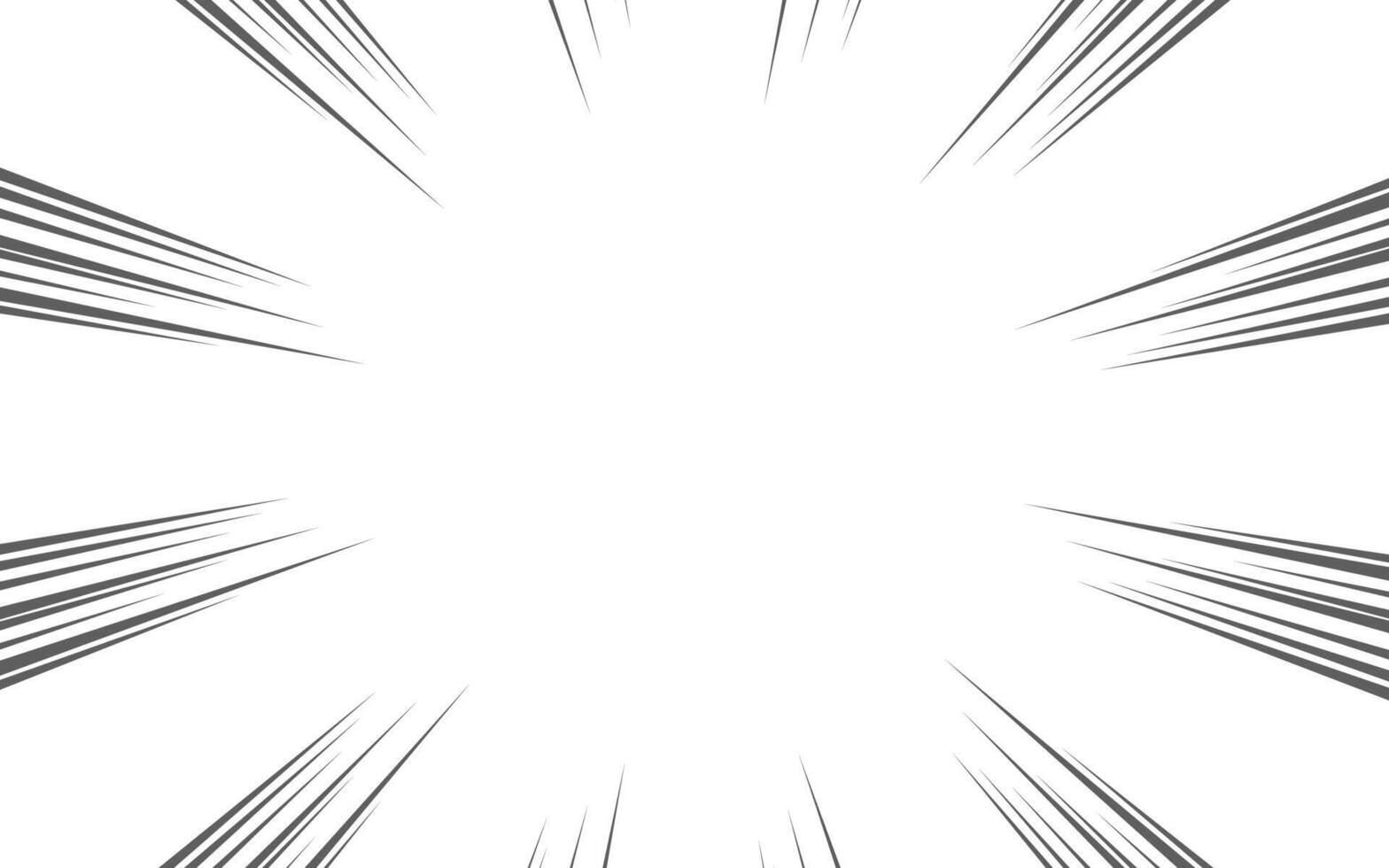 Radial lines background for comic books. Manga speed frame, superhero action, explosion background. illustration vector