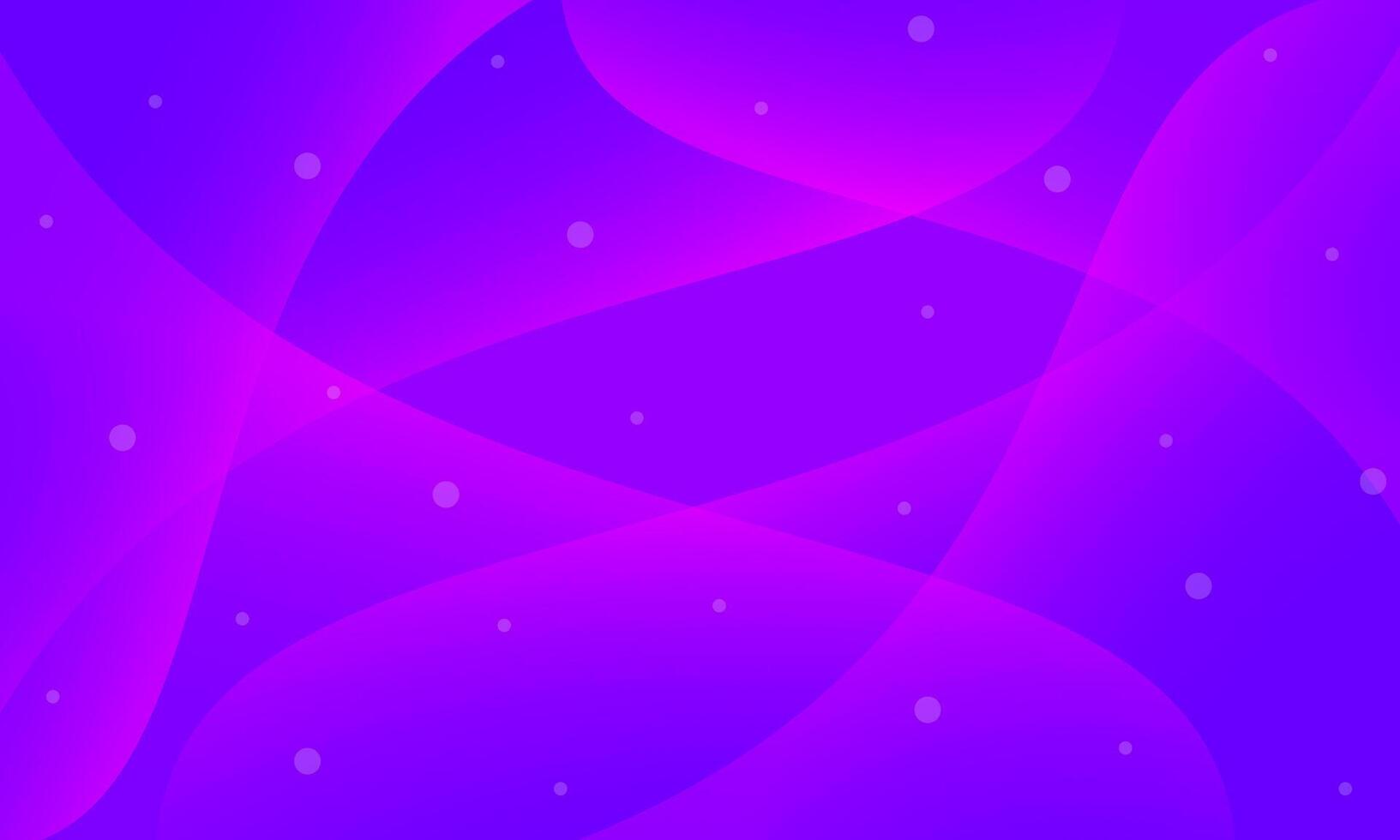 abstract blue pink curved wave background with snowflakes vector