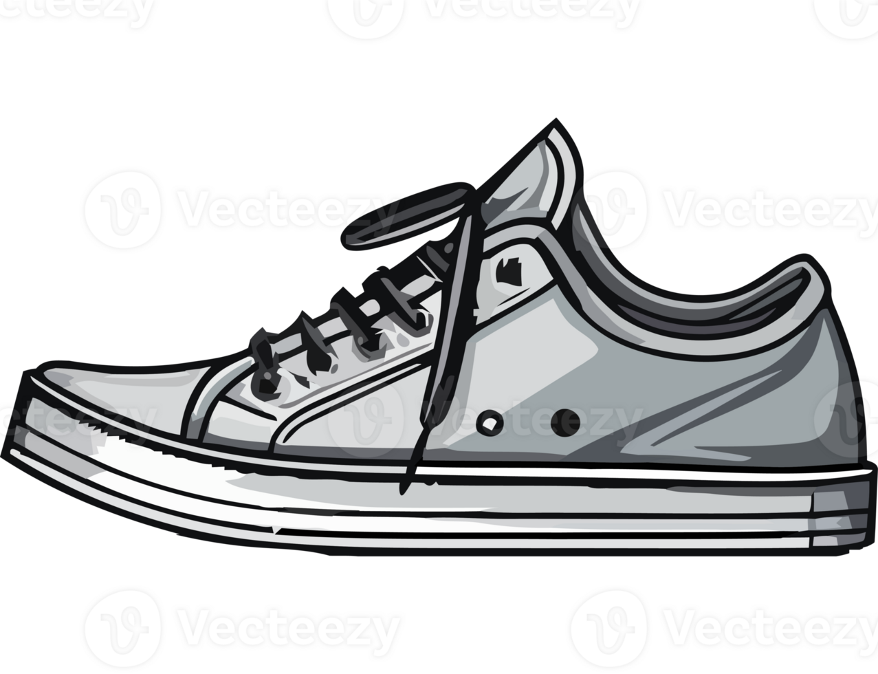 A cartoon shoe with a black background png