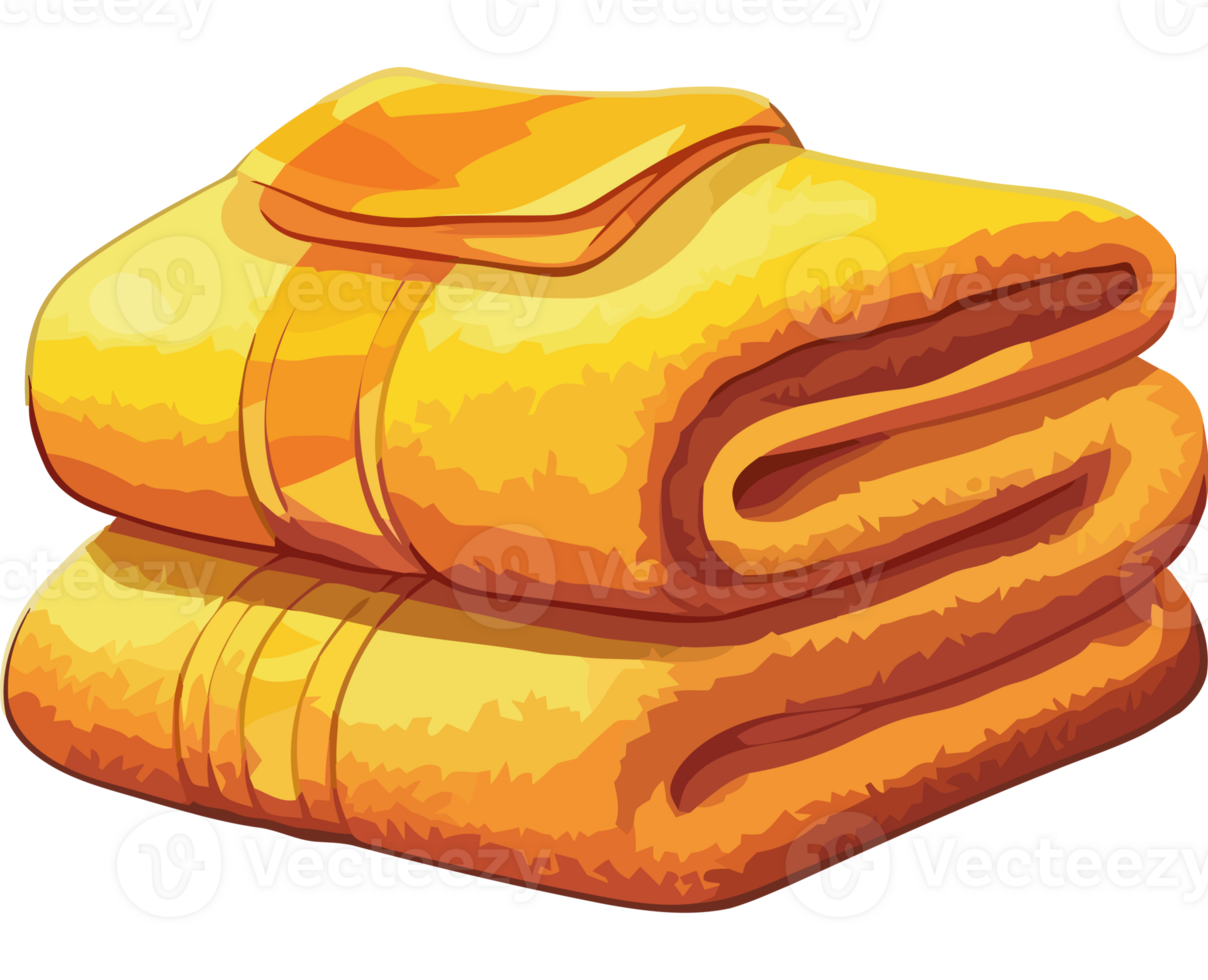 A stack of towels on a black background png
