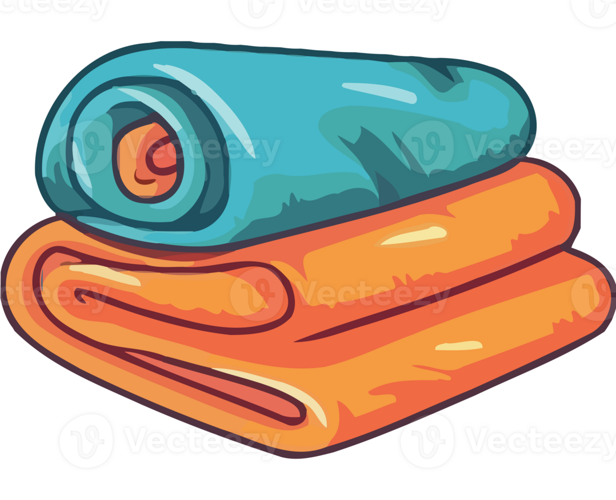 A stack of towels on a black background png