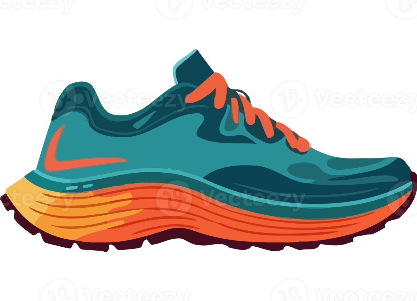 An illustration of a running shoe png