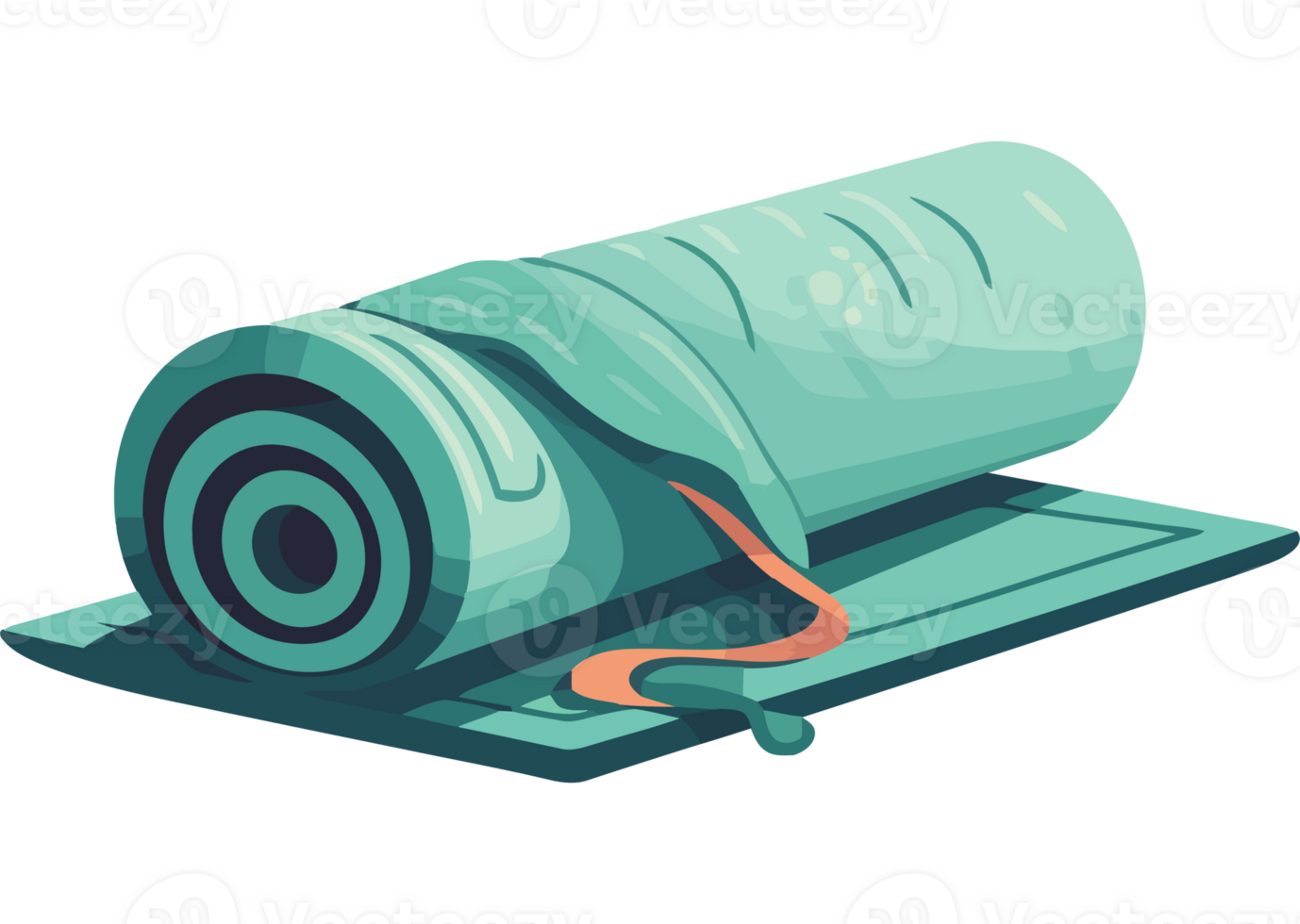 A rolled up towel on a black background png