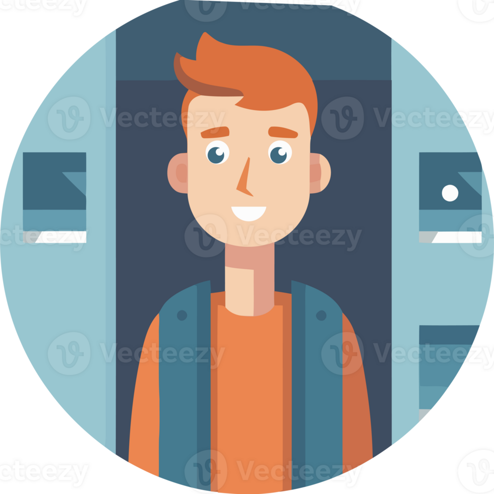 A man is standing in front of a vending machine png