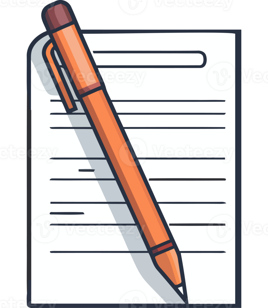 Pen and paper icon png