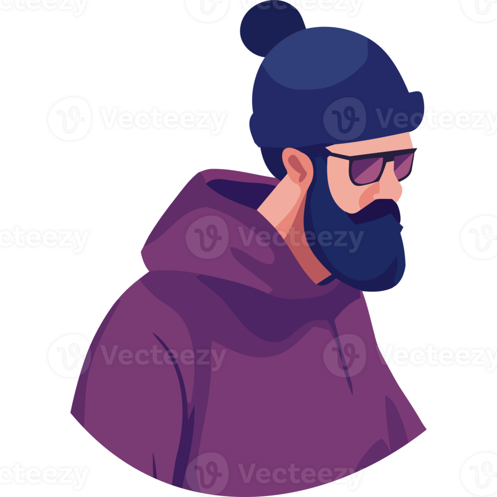 A man with a beard and sunglasses png
