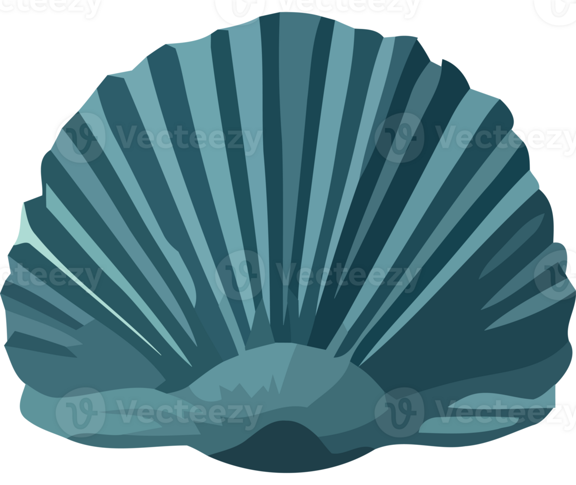 A blue shell with a large shell on it png