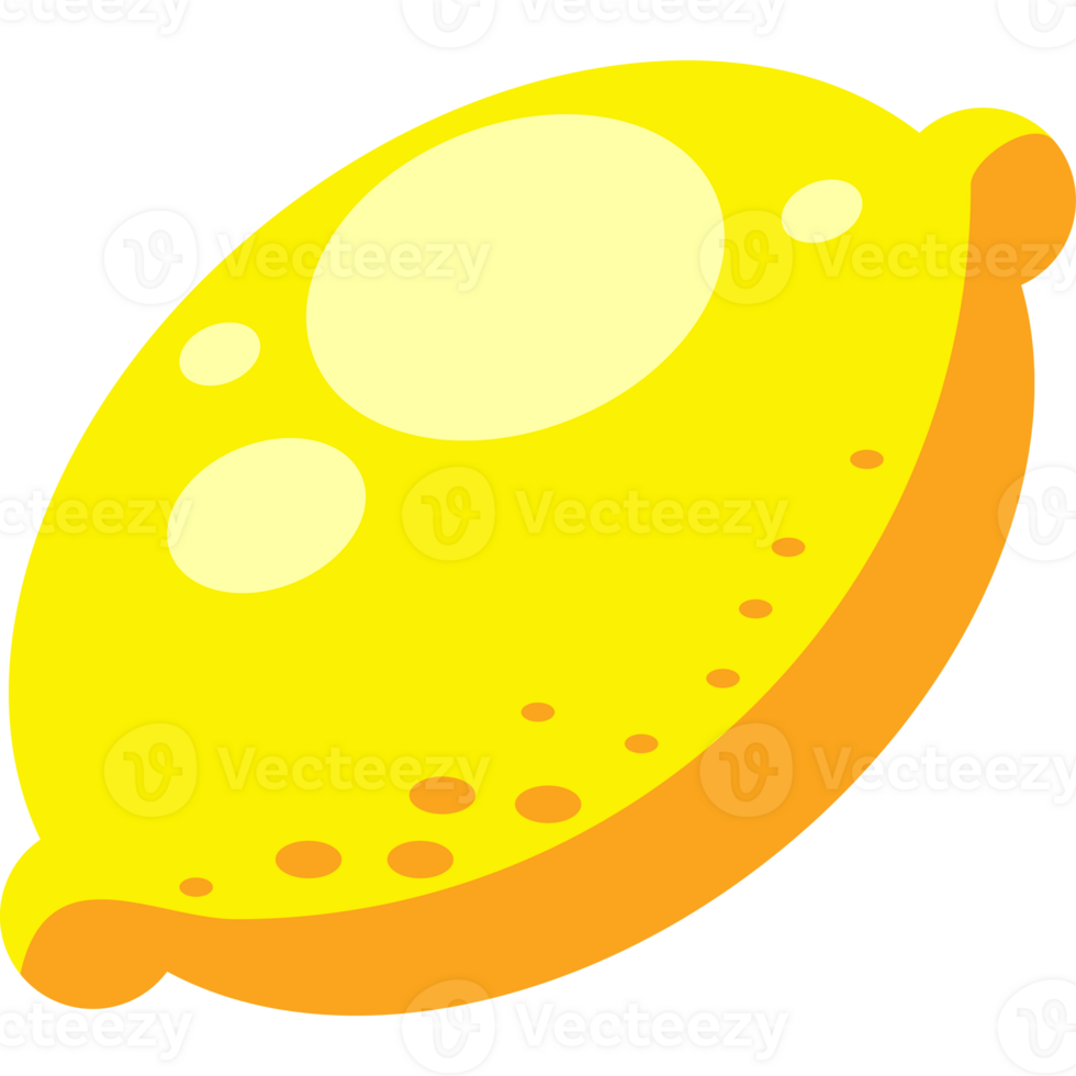 A lemon is shown on a black background png