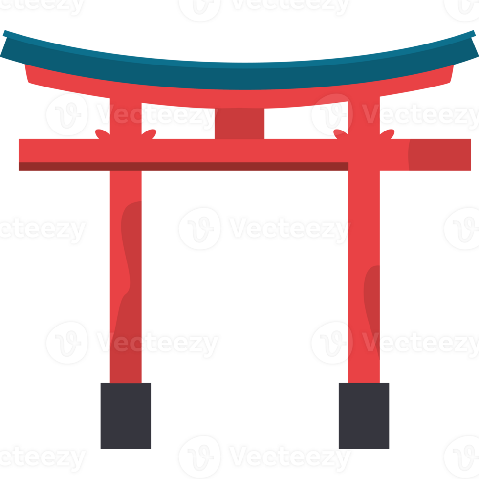 Japanese tori gate icon png