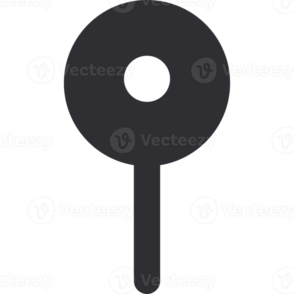 A black key with a circle on it png