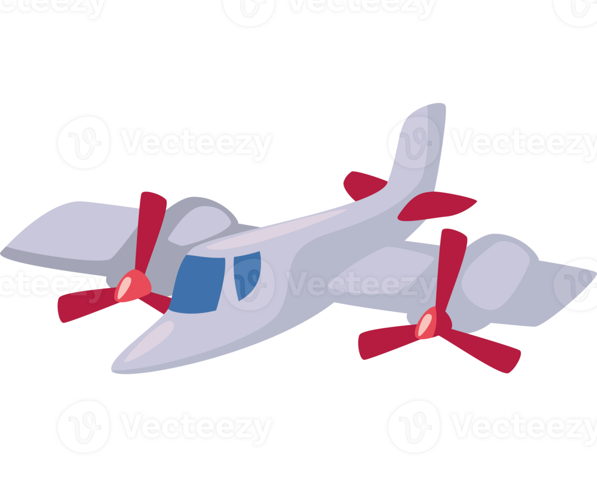 A small airplane with propellers on it png