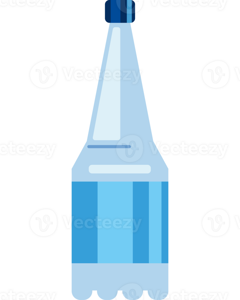 A bottle of water is shown on a black background png