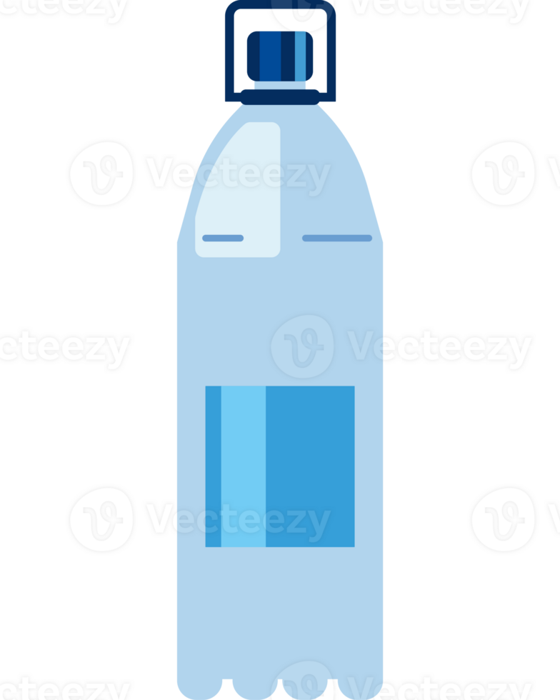 A bottle of water is shown on a black background png