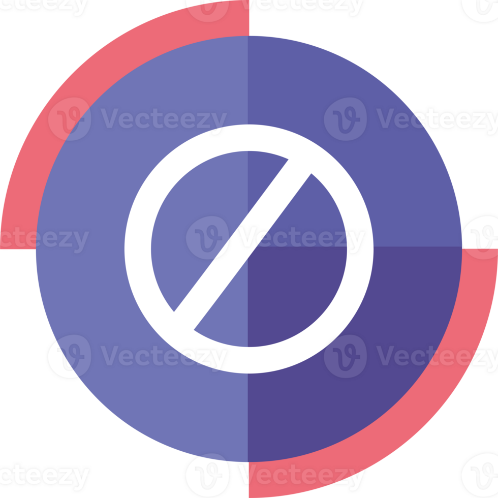 A circle with a no sign in the middle png