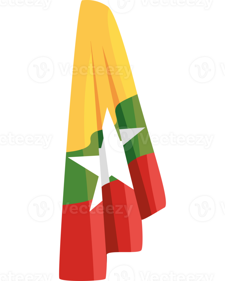 Myanmar flag clip art png
