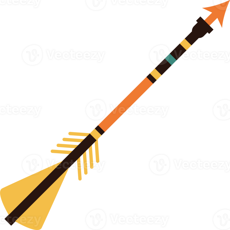 An arrow with a bow and arrow on it png