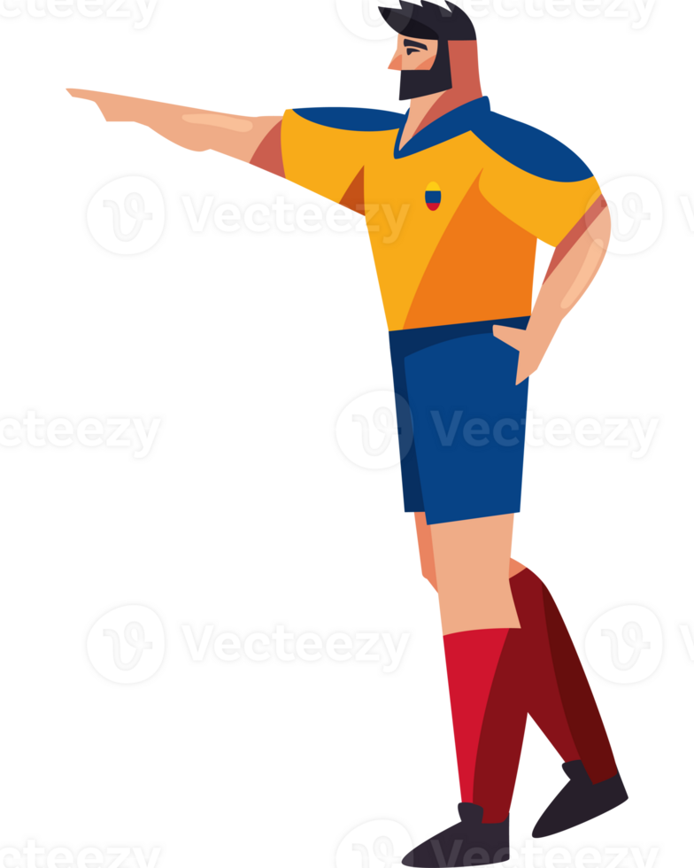 A cartoon referee pointing at something png