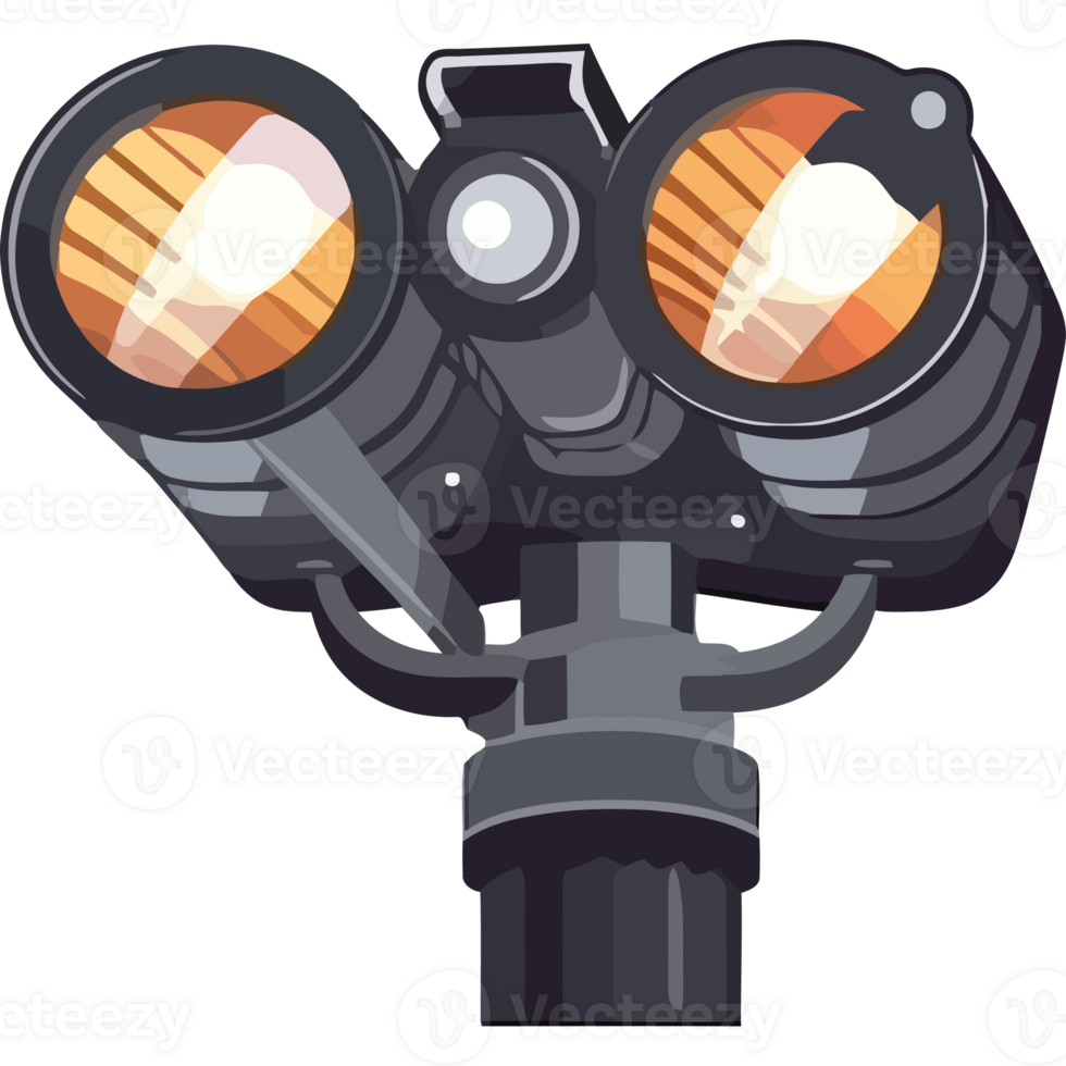 A pair of binoculars on a pole png