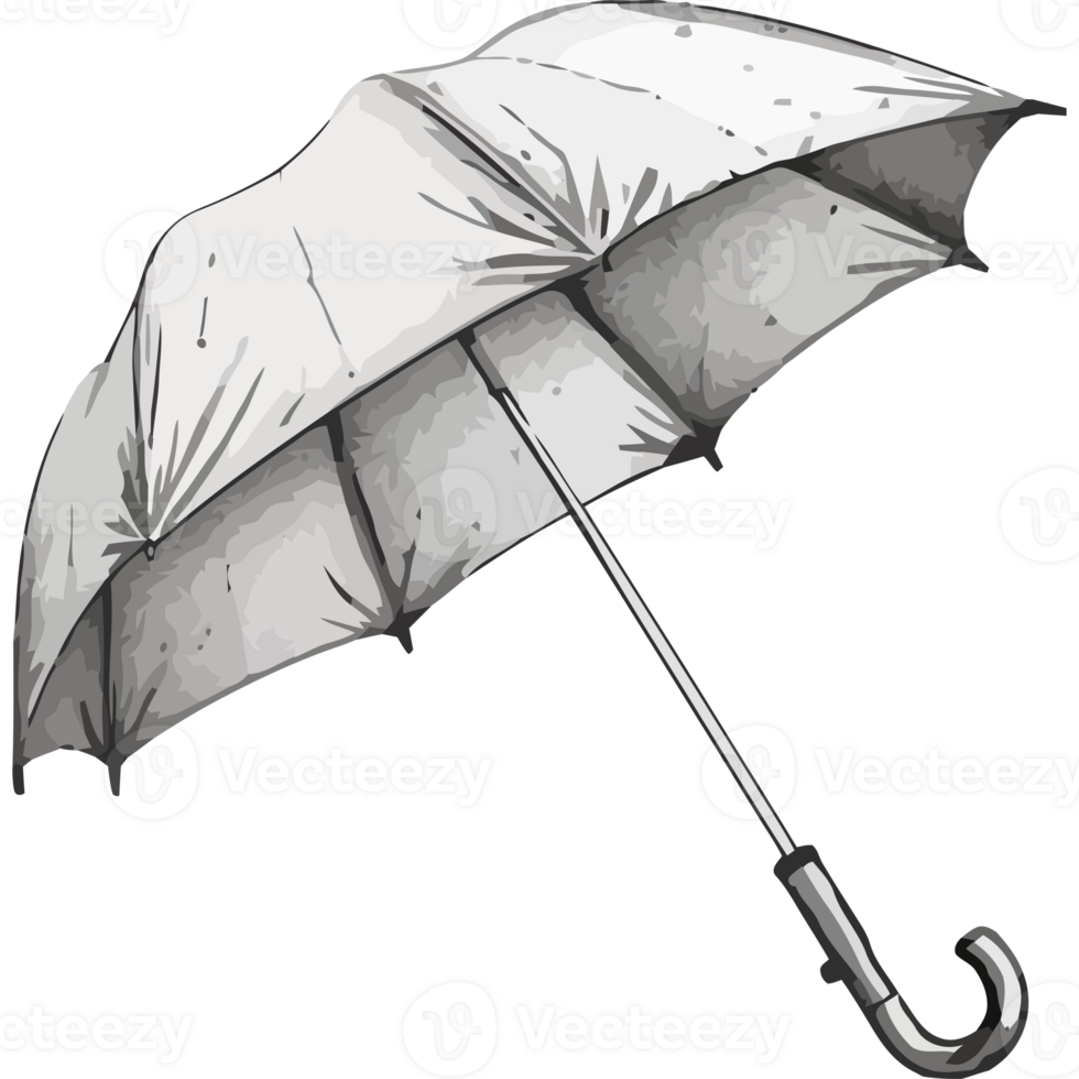 An open umbrella on a black background png