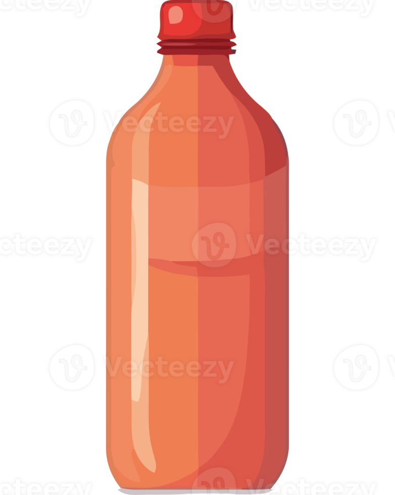 A bottle of orange juice on a black background png