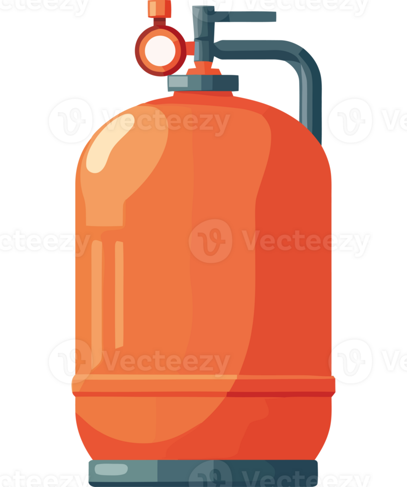 un Orange gaz boîte avec une soupape sur il png