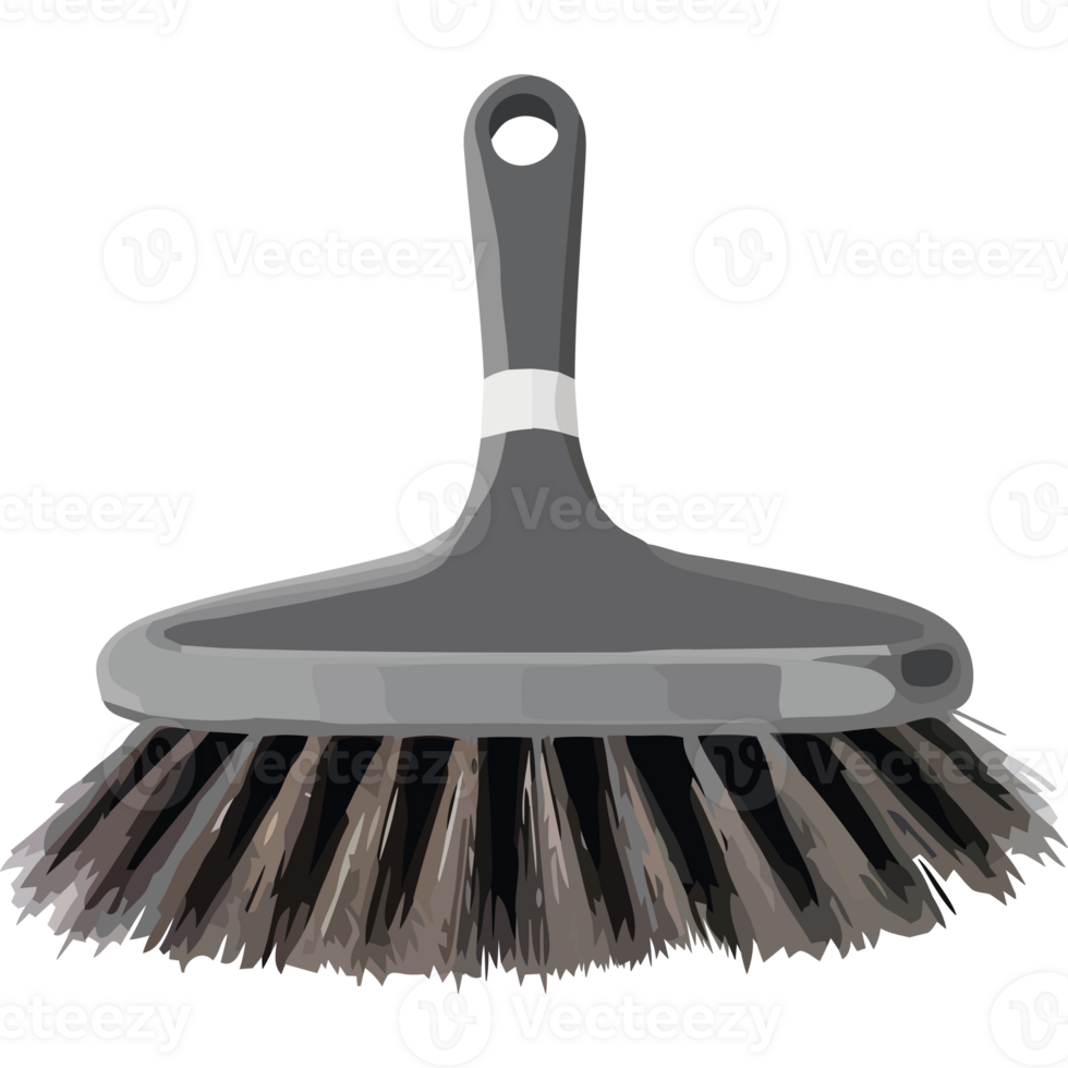 A brush with a black handle on a black background png