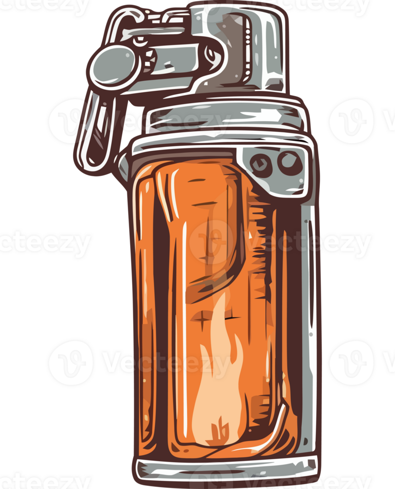 A spray can with a flame on it png