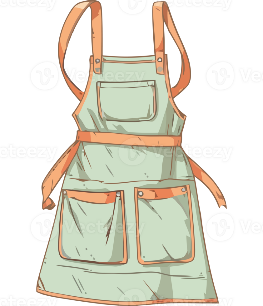 An apron with a pocket on the front png
