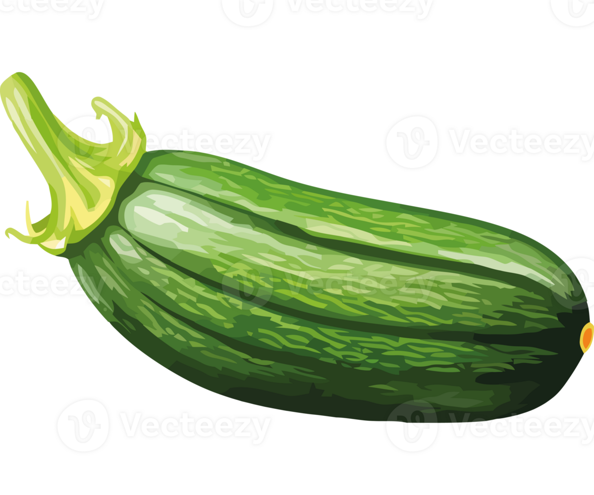 A zucchini is shown on a black background png