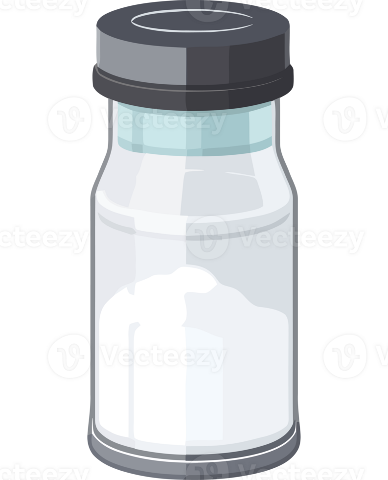A jar of salt on a black background png