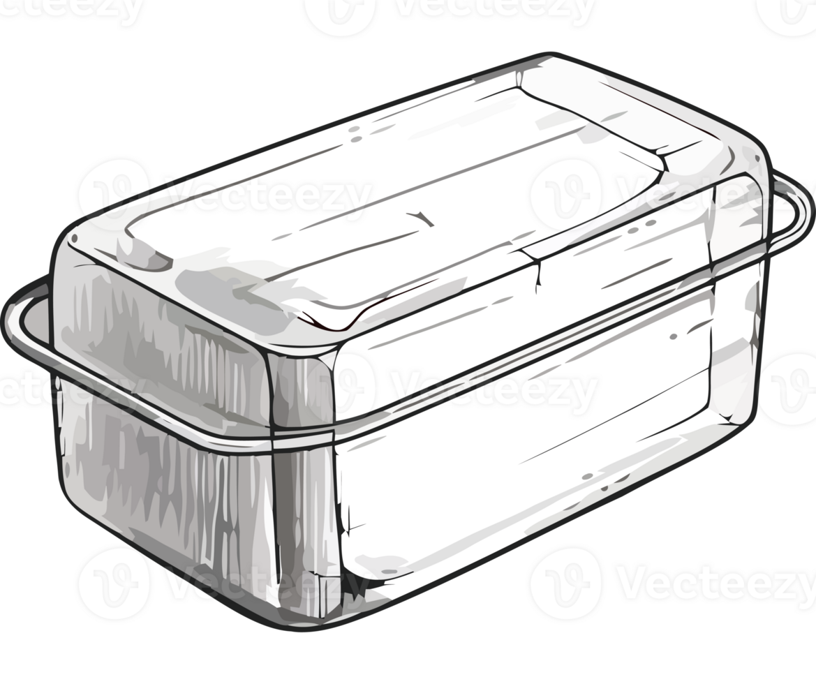 A drawing of a bread box png