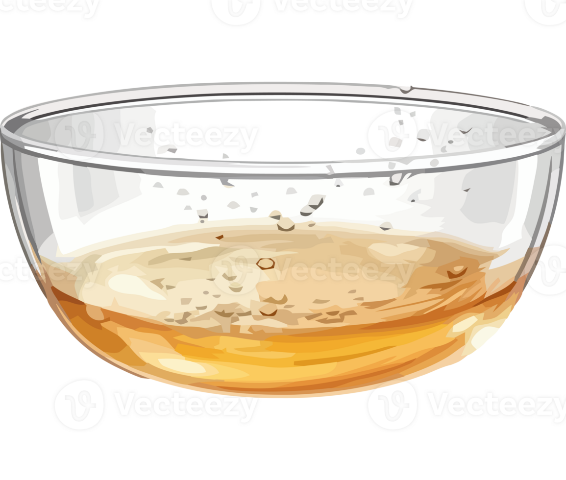 A glass of liquid in a bowl png