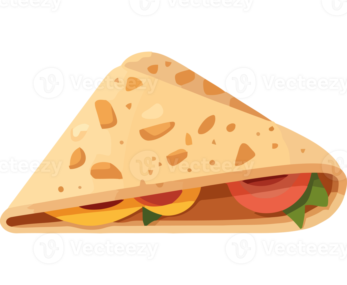 A taco with vegetables and cheese on it png
