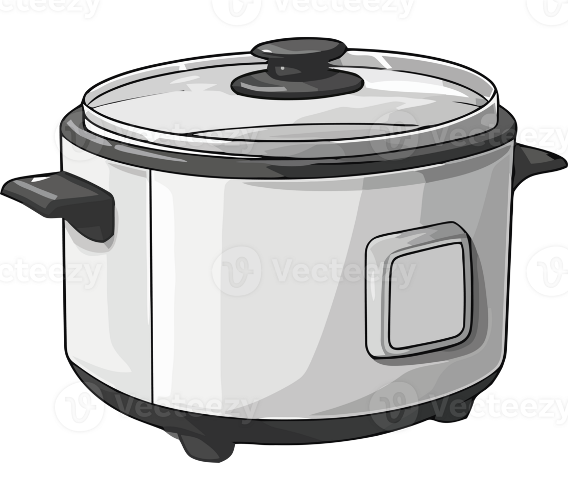 A white and black pot with a lid png