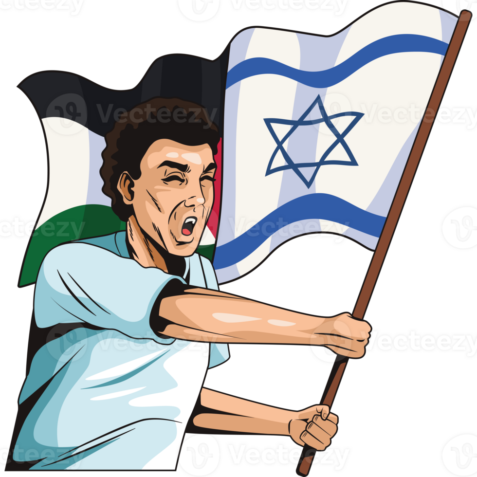 Israeli flag illustration png