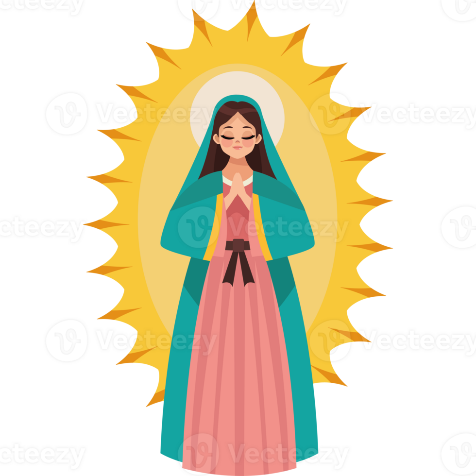 Our lady of guadalupe illustration png