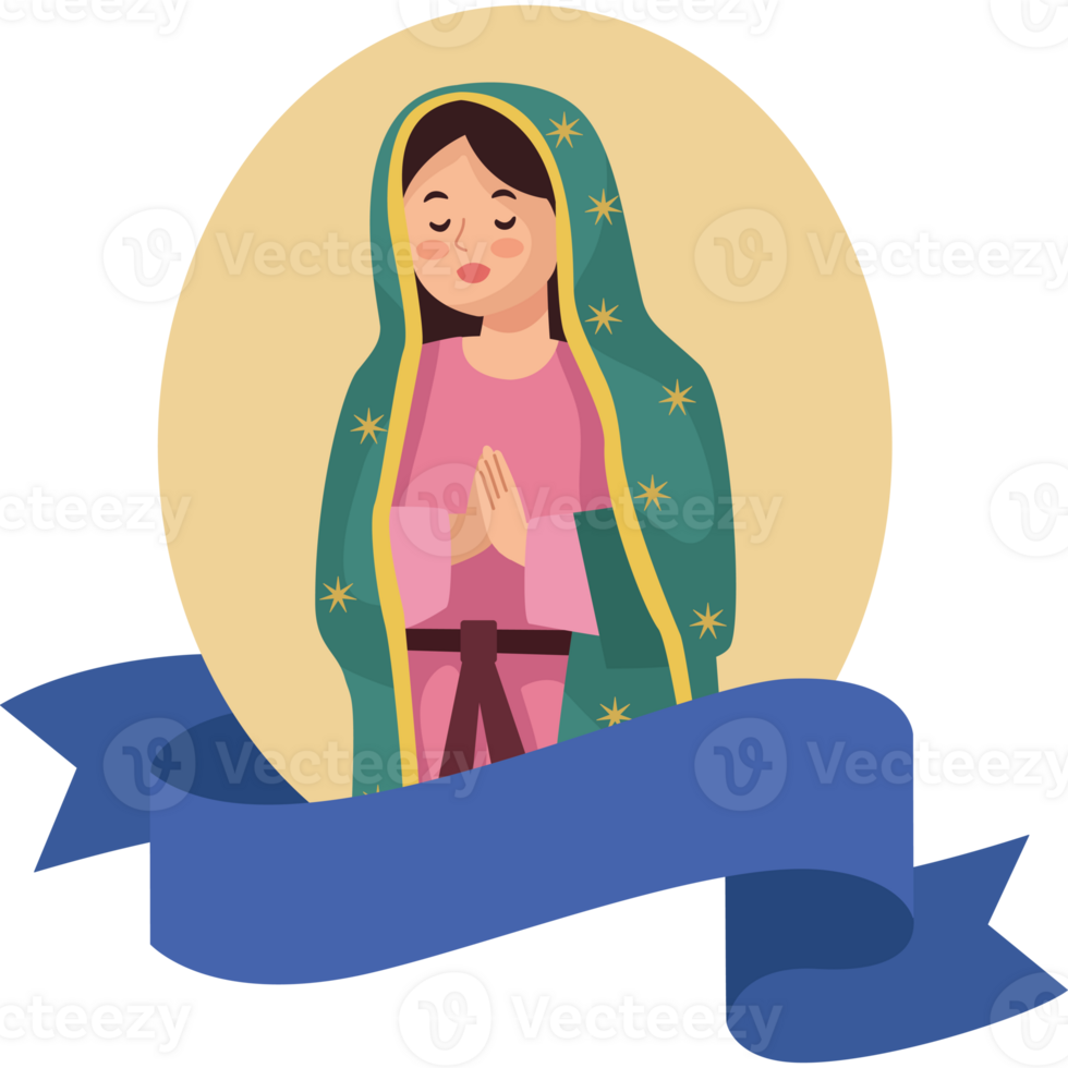 The virgin of guadalupe icon png