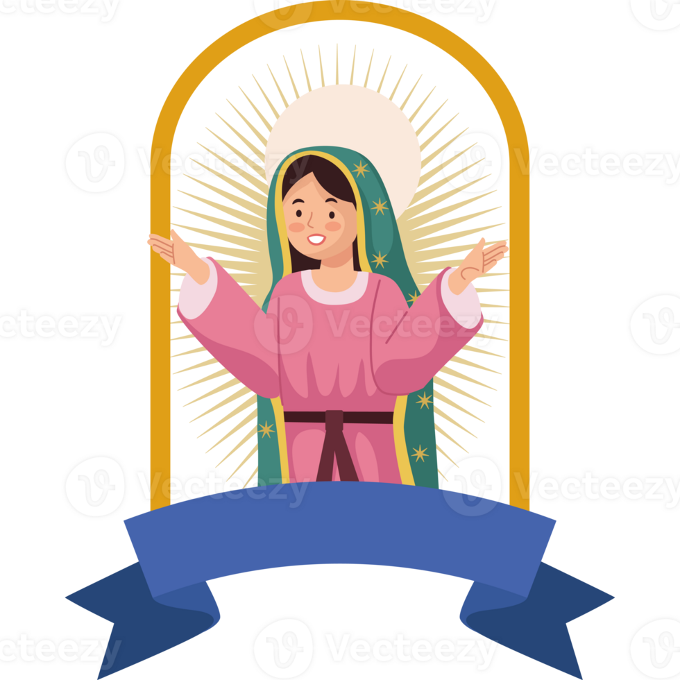 The virgin of guadalupe icon png