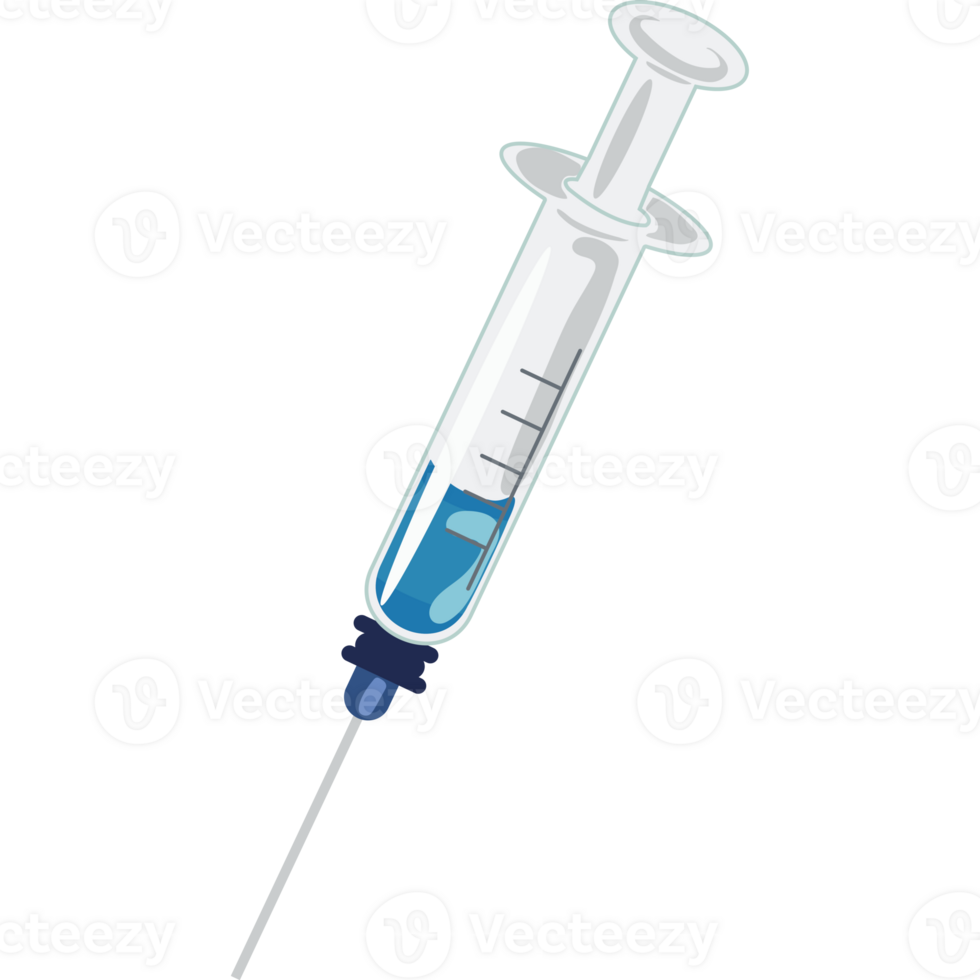 An injection with a needle on a black background png