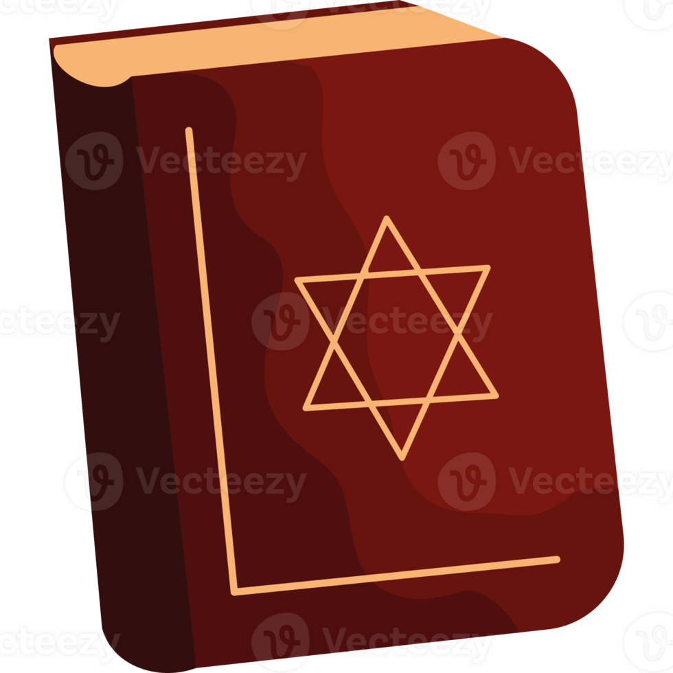A book with a star of david on it png