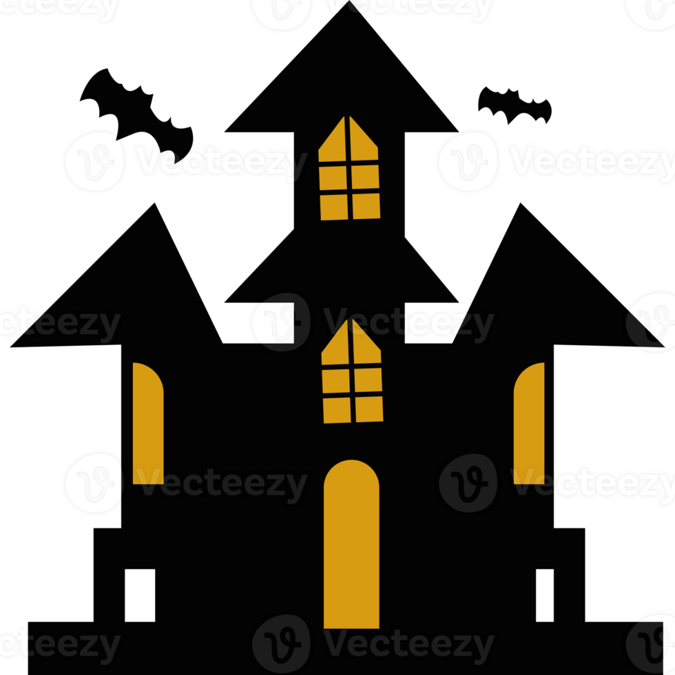 Halloween house clipart png