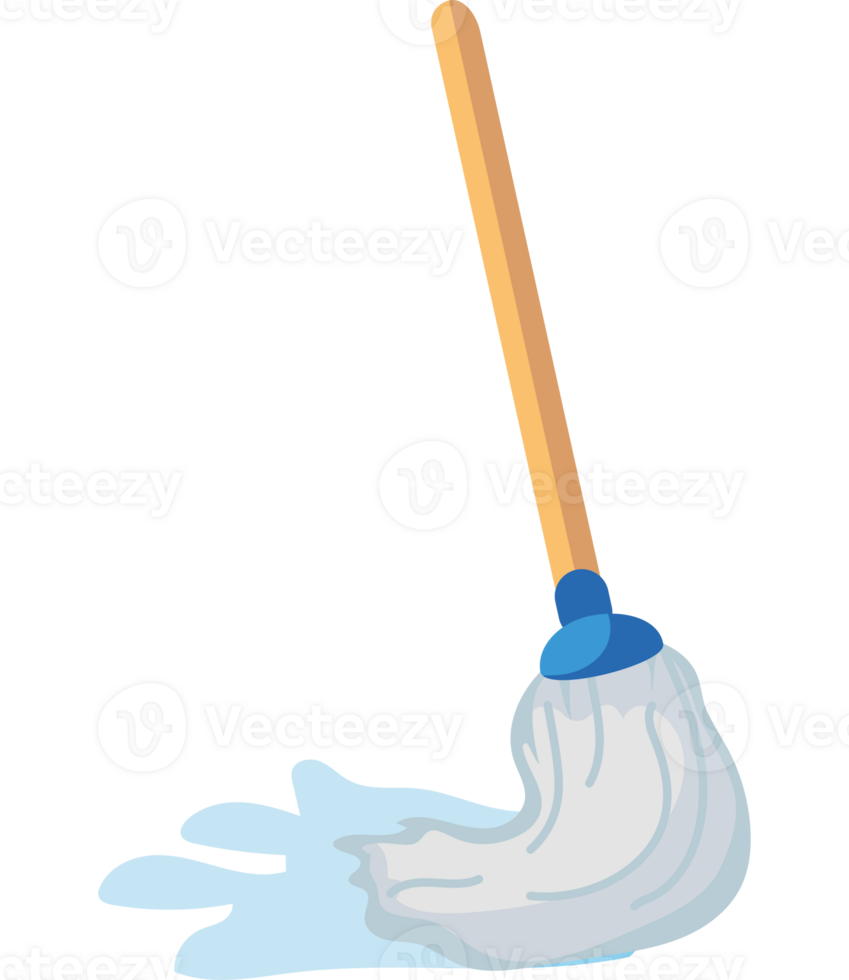 A mop with a white liquid on it png