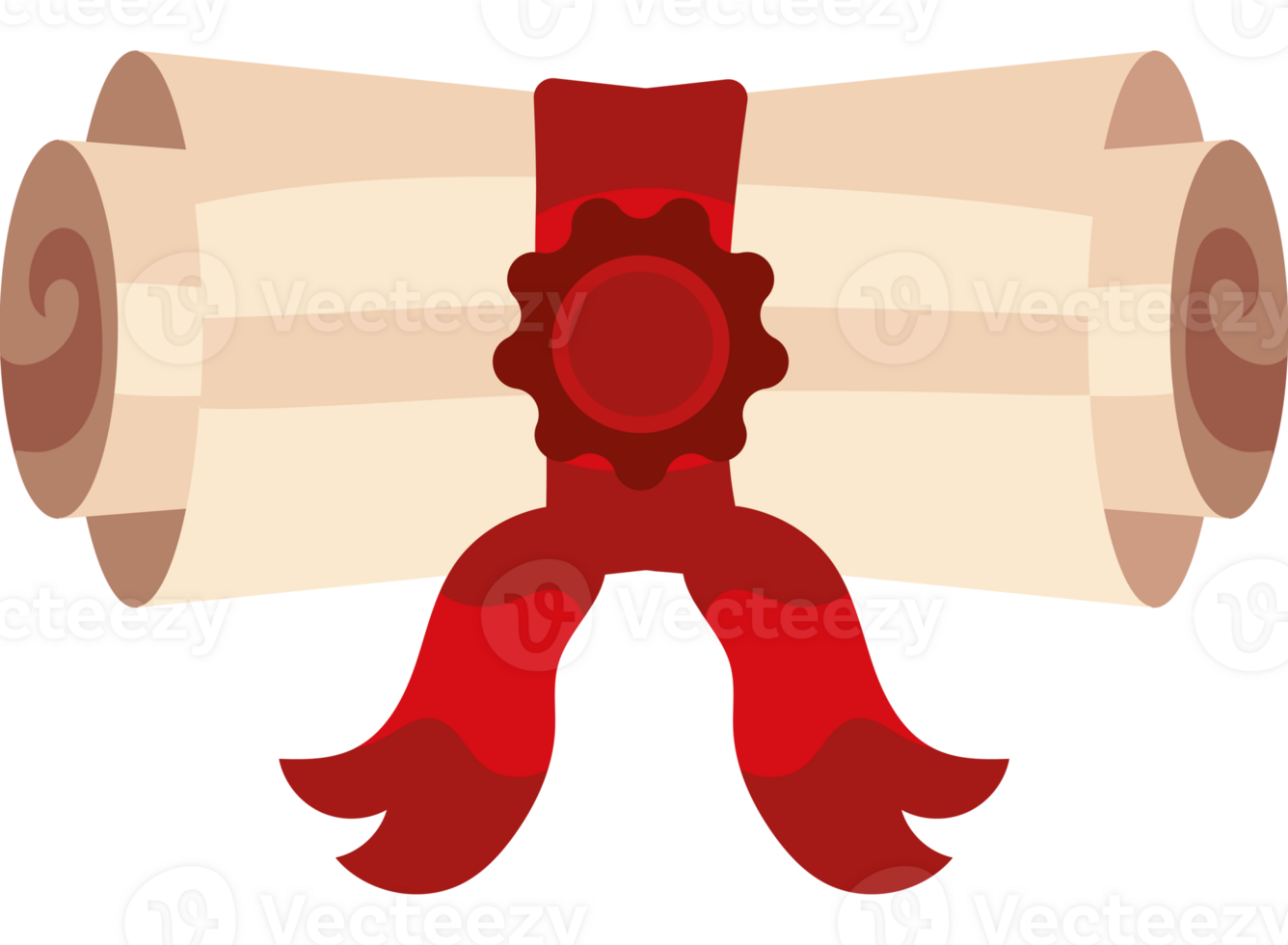 A scroll with a red ribbon and a scroll png