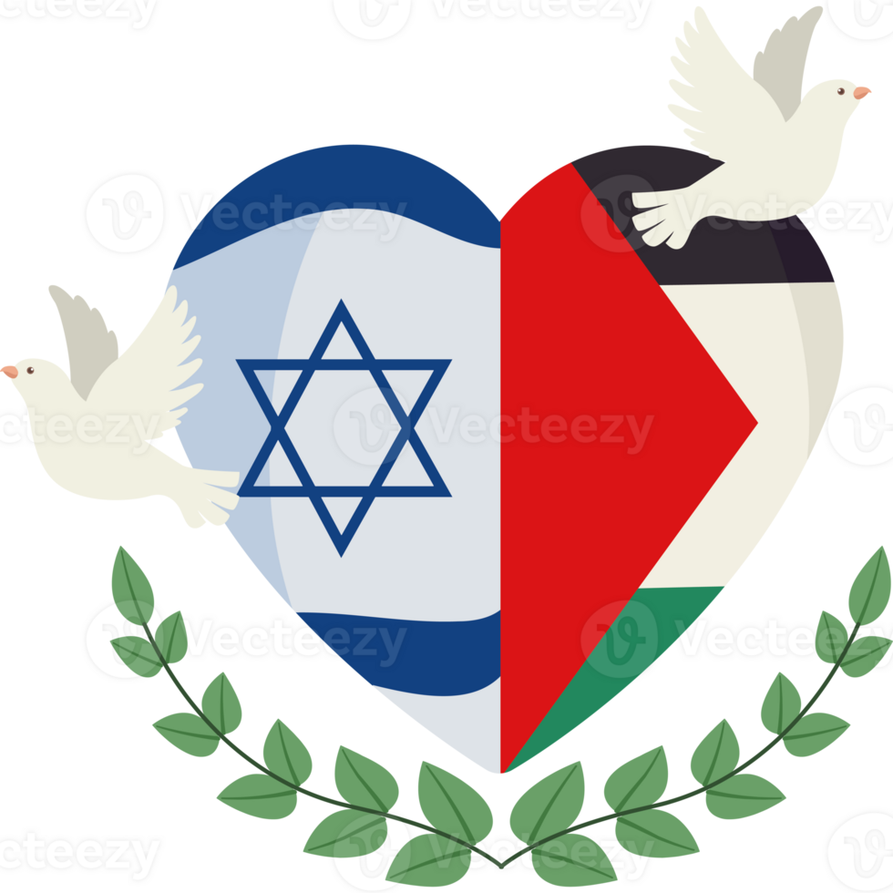 Israel and palestine flag png