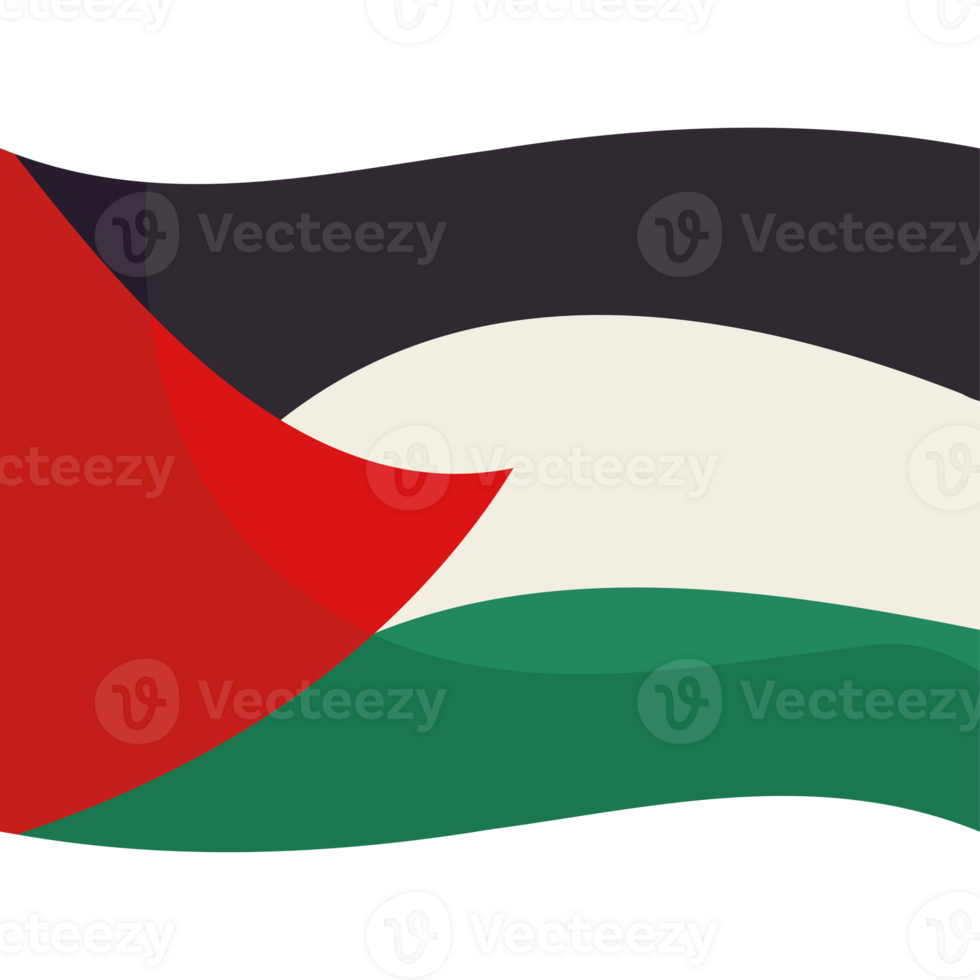 The flag of palestine is shown in this illustration png
