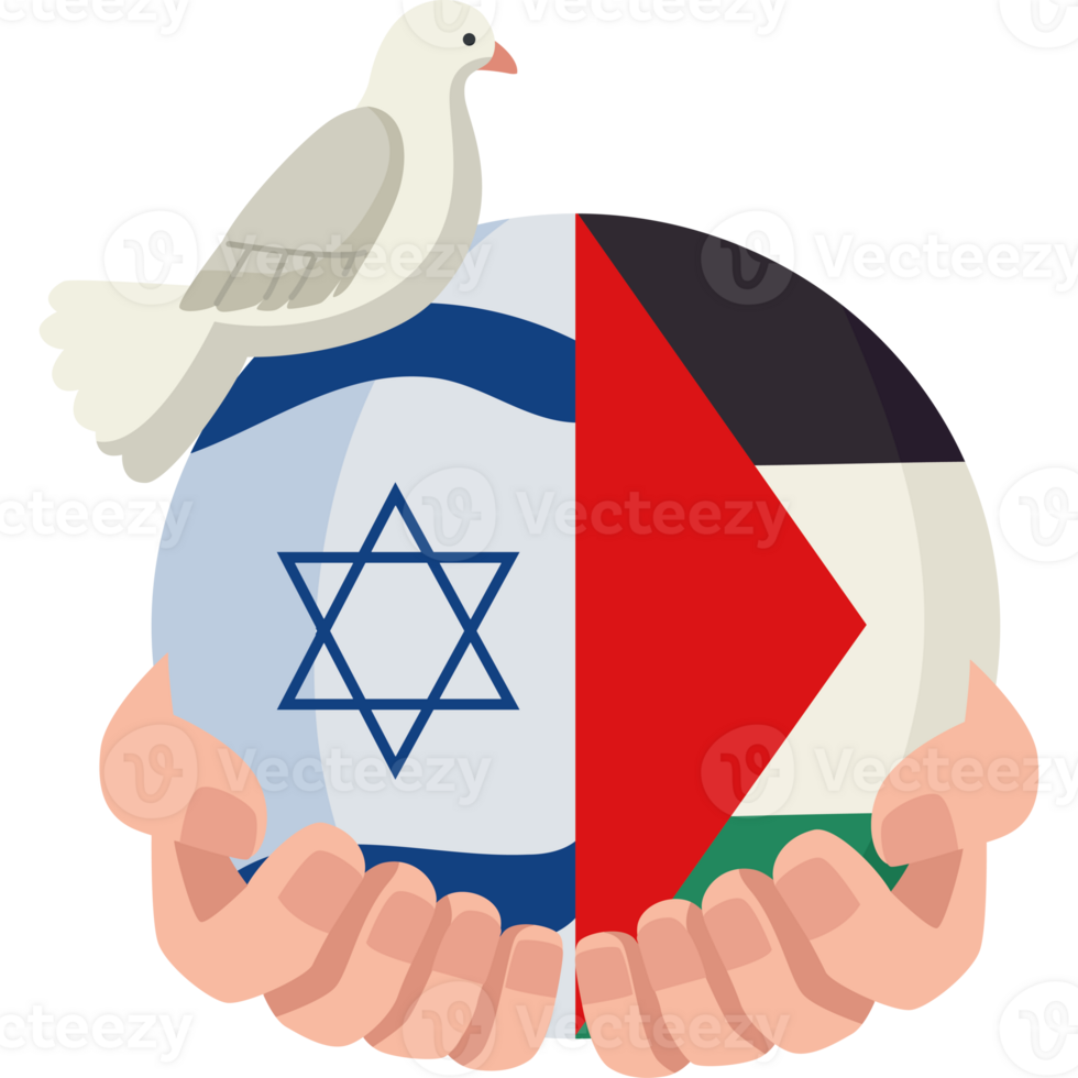 Israel and palestine flag png