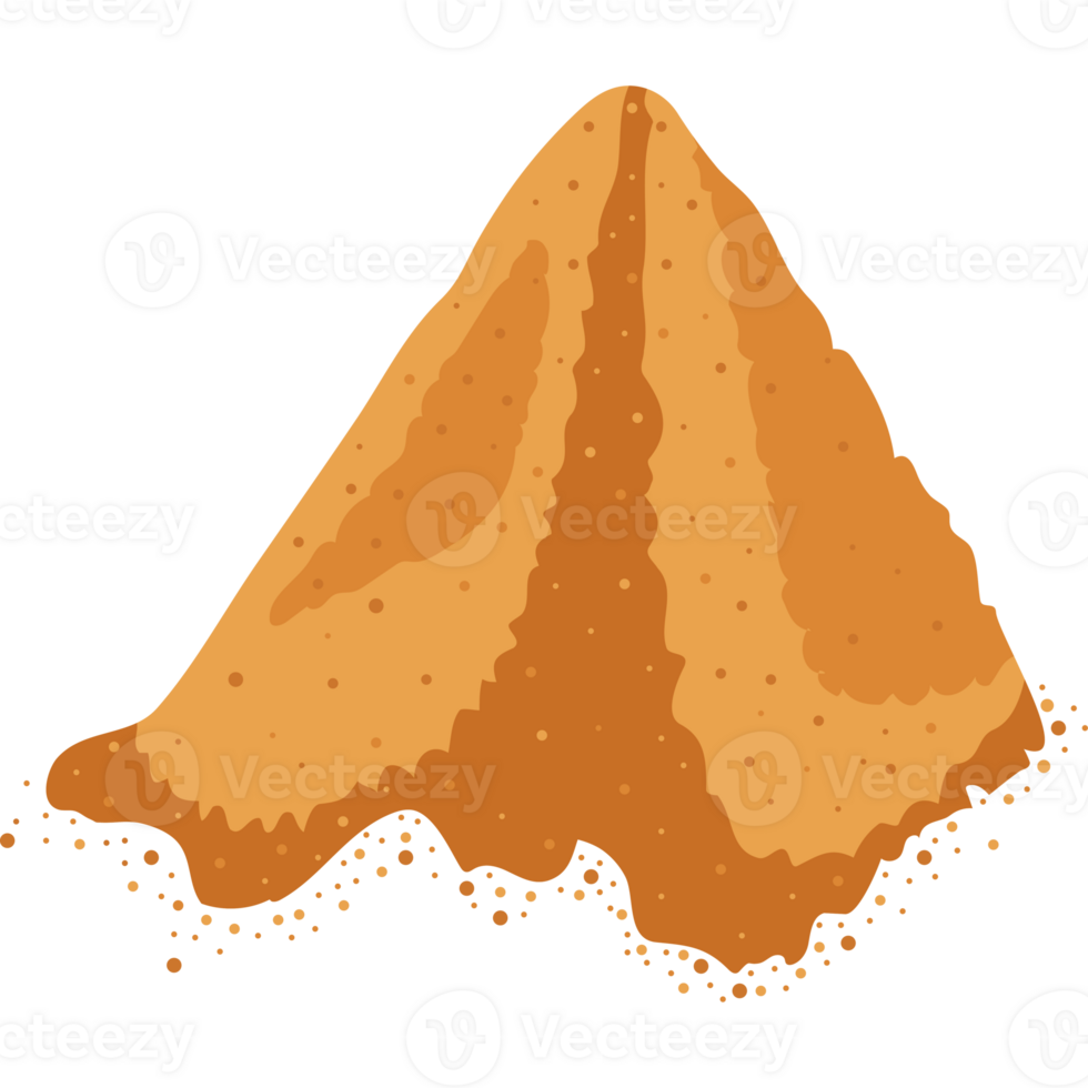 A pile of sand on a black background png