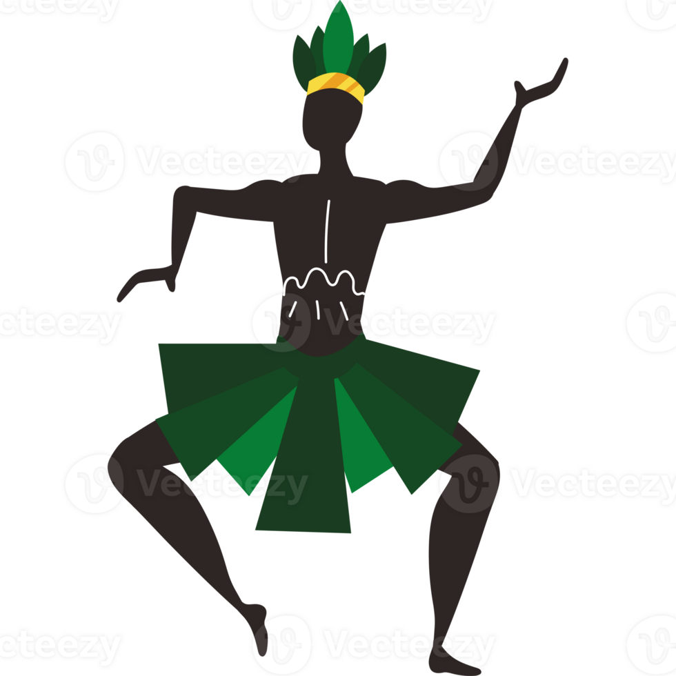 un hombre en un verde falda y tocado png