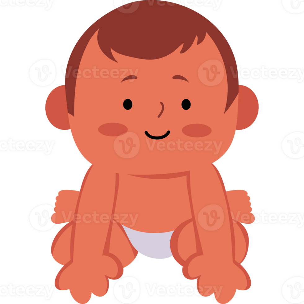 Baby boy sitting on the floor png